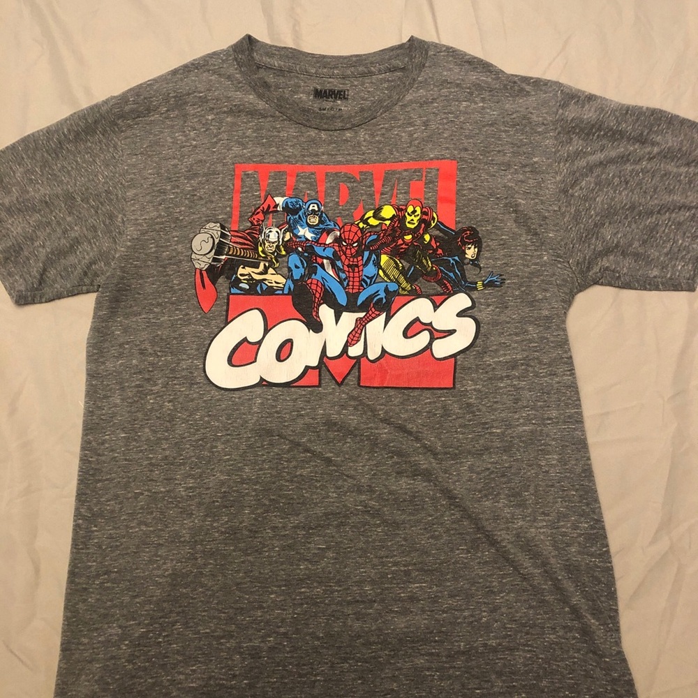Men’s Tshirt Gray Marvel Comics Size Small